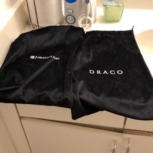 Draco Slides Black Velvet Storage Bags